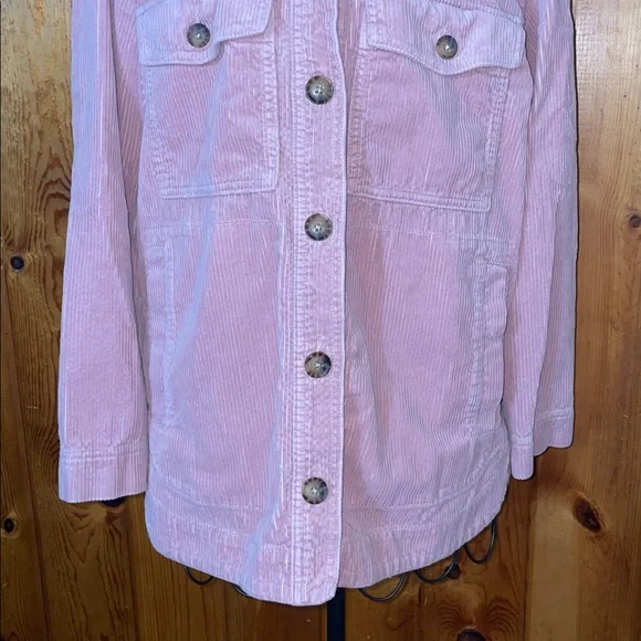 Madewell Blush Corduroy Jacket Corduroy Yorkway Shirt-Jacket size XS fall wear - Picture 6 of 12